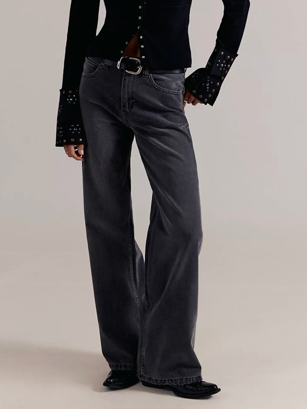 We the Free Tinsley high rise baggy Women’s Jeans in Washed Charcoal